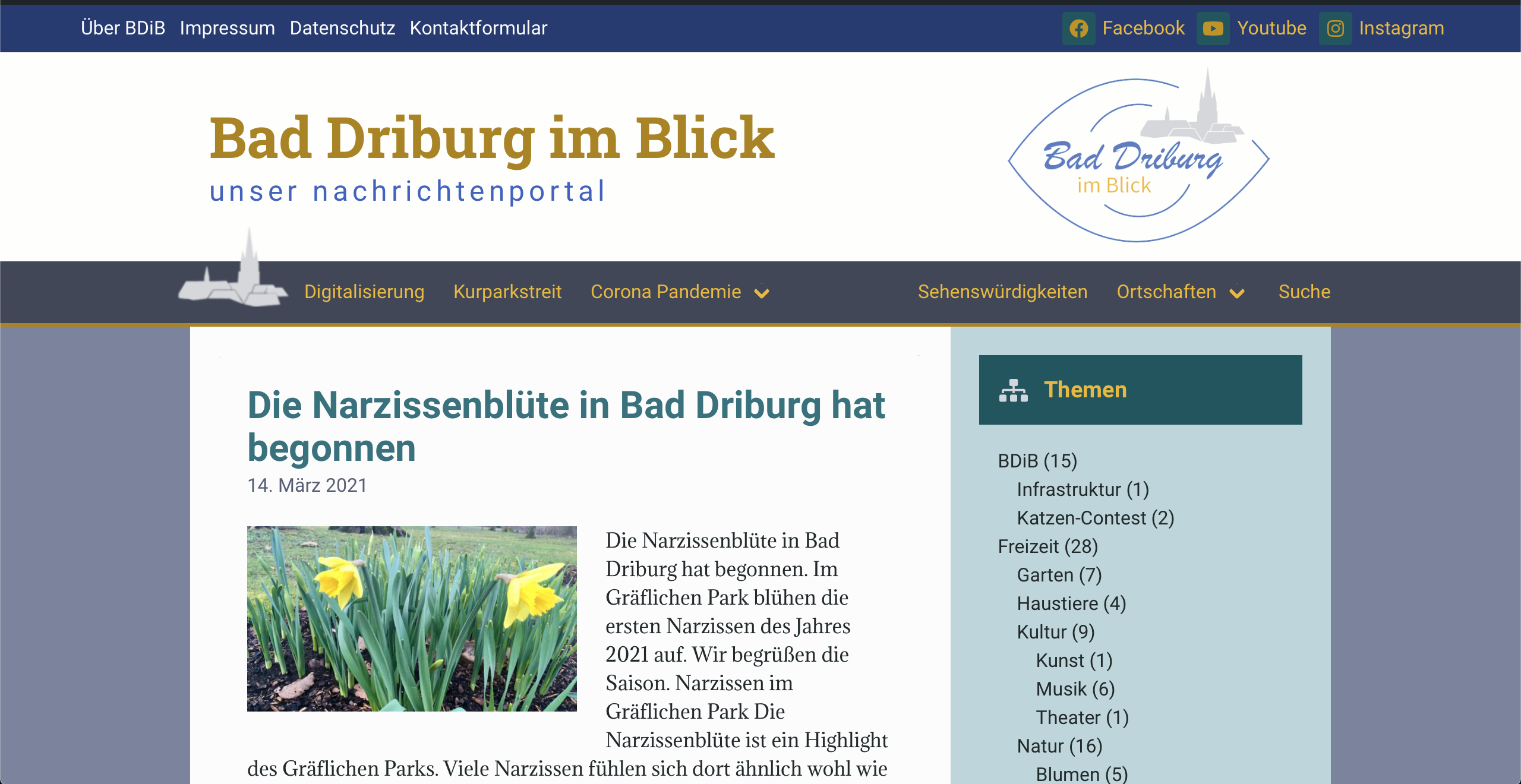 Wie wir die Farben von Bad Driburg im Blick auswählten.